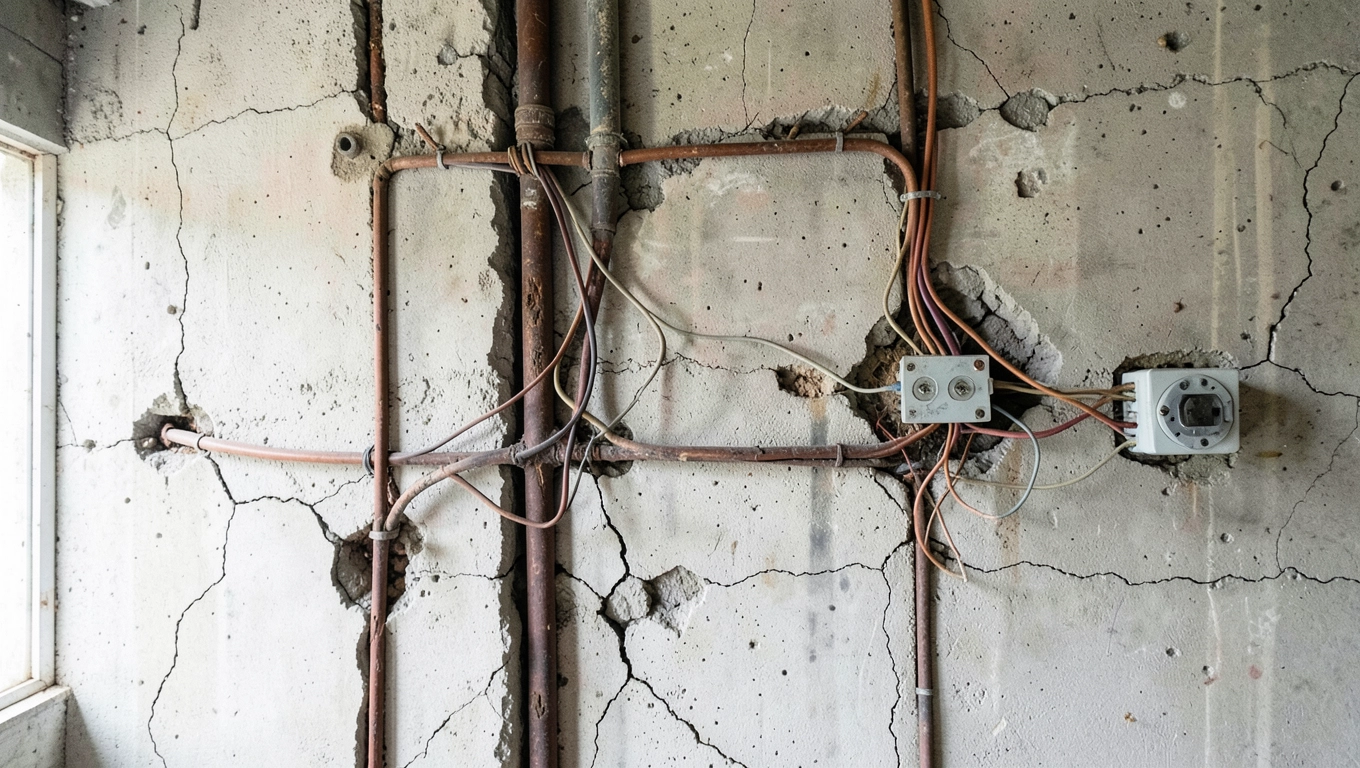 Wymiana instalacji elektrycznej w starym bloku