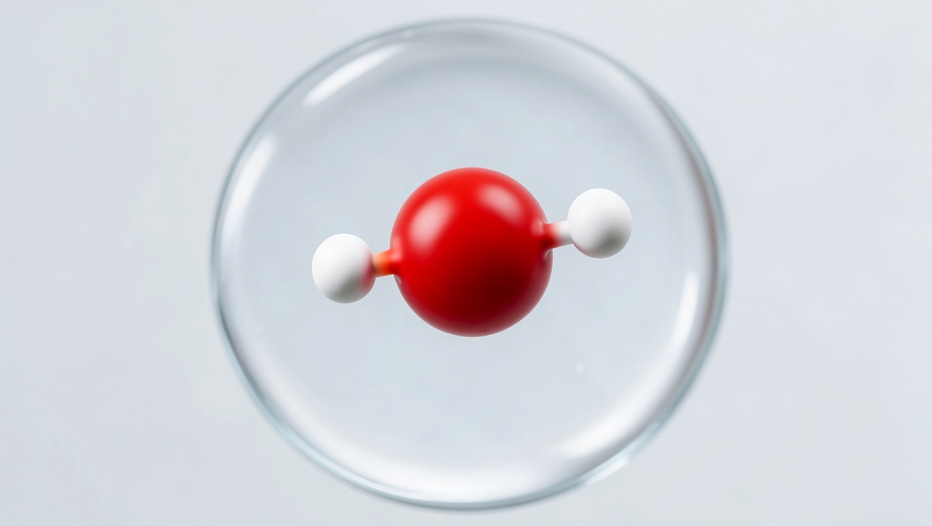 Wzór wodoru w wodzie H₂O