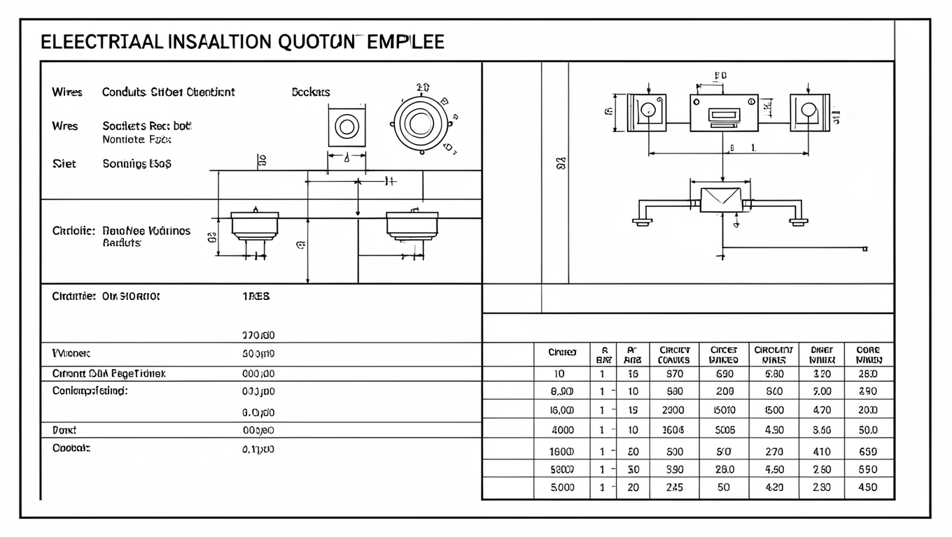Wzór wyceny instalacji elektrycznej