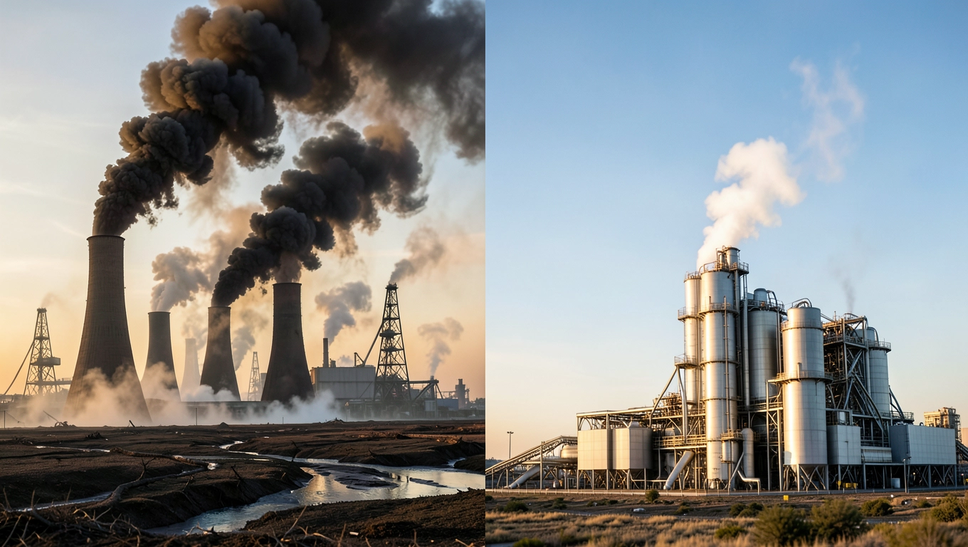 Zanieczyszczenia z paliw kopalnych vs wodór