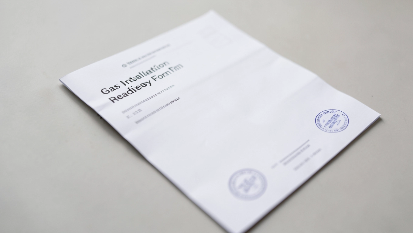 Zgłoszenie gotowości instalacji gazowej wzór