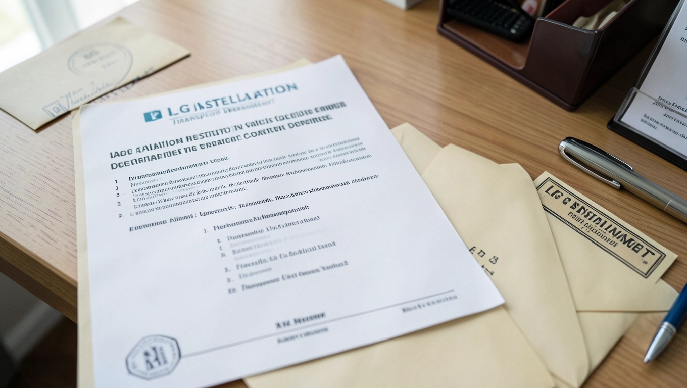 Zgłoszenie instalacji LPG w wydziale komunikacji