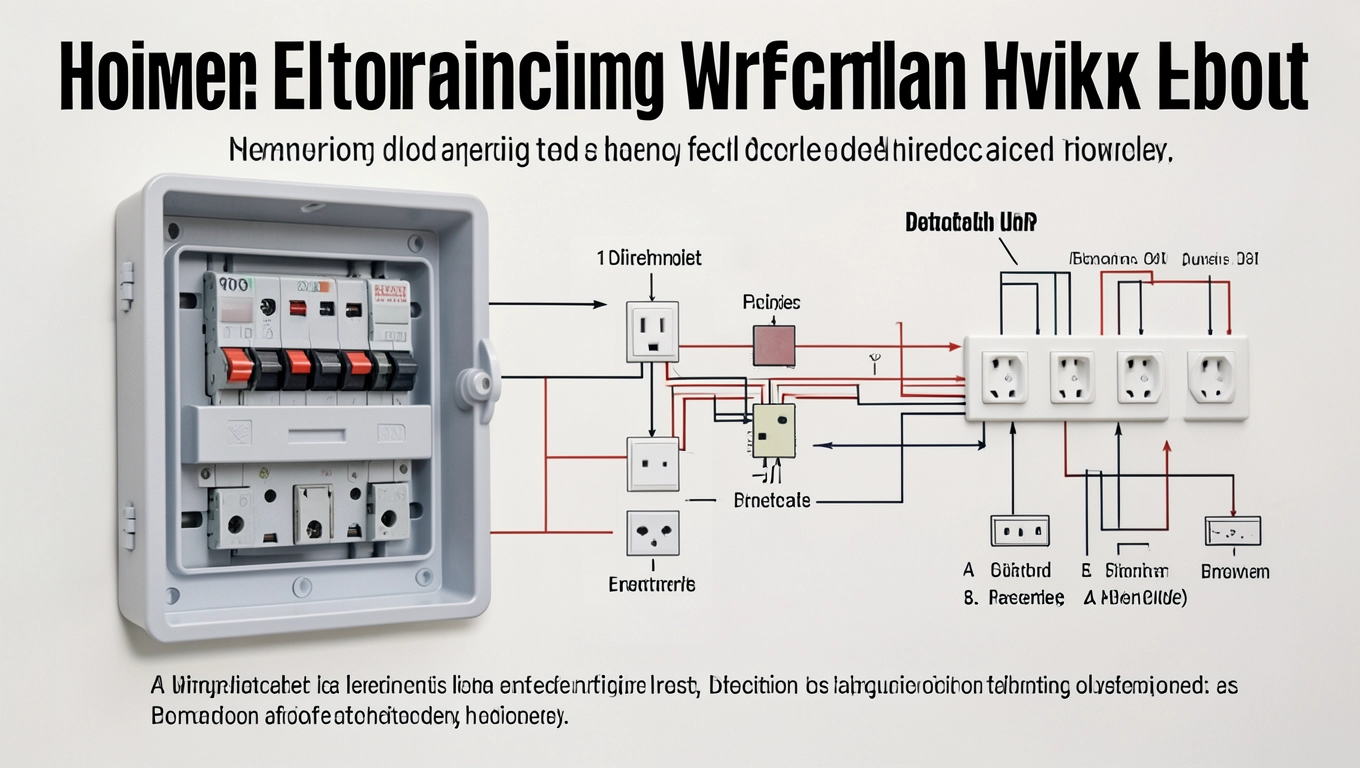 Domowa sieć elektryczna plakat
