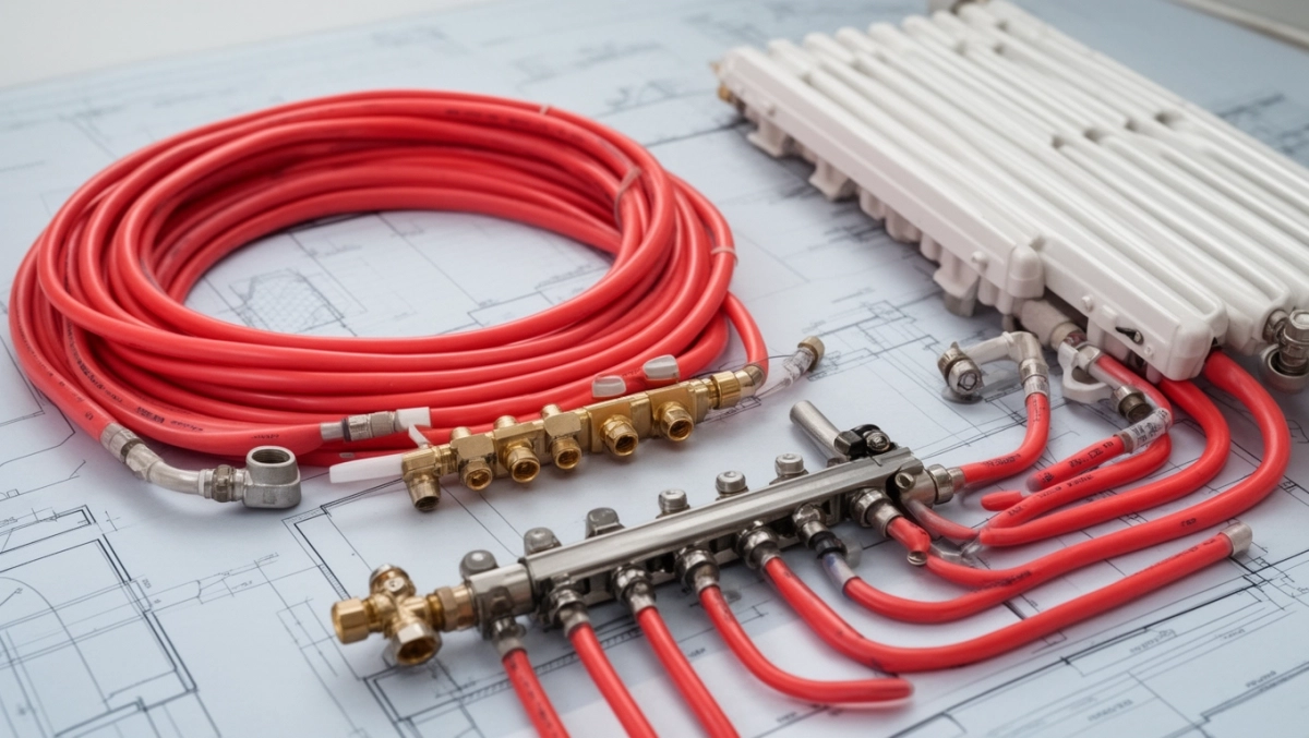 instalacja co pex schemat