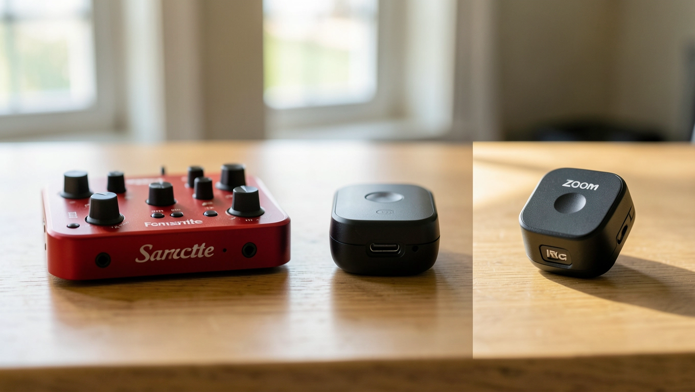 Porównanie z Focusrite, iRig i Zoom
