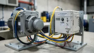 Dwa falowniki 3f w jednej instalacji