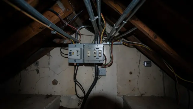 Instalacja elektryczna na strychu