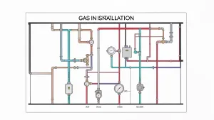 Instalacja gazowa w domu Schemat