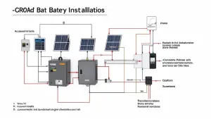 instalacja offgrid z akumulatorem schemat