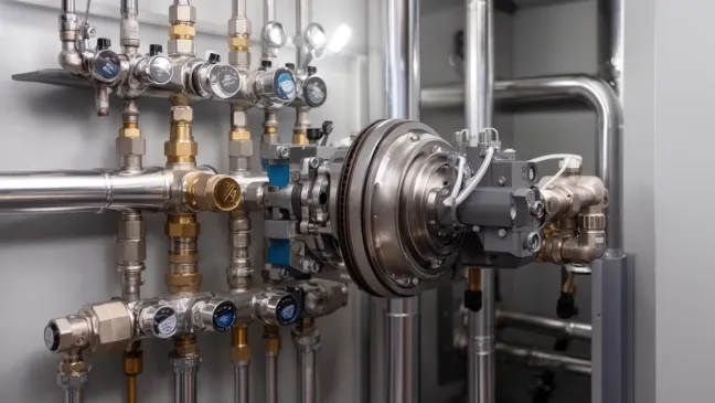 instalacja ze sprzęgłem hydraulicznym