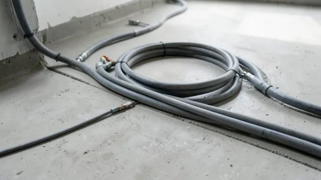 Kable elektryczne w posadzce