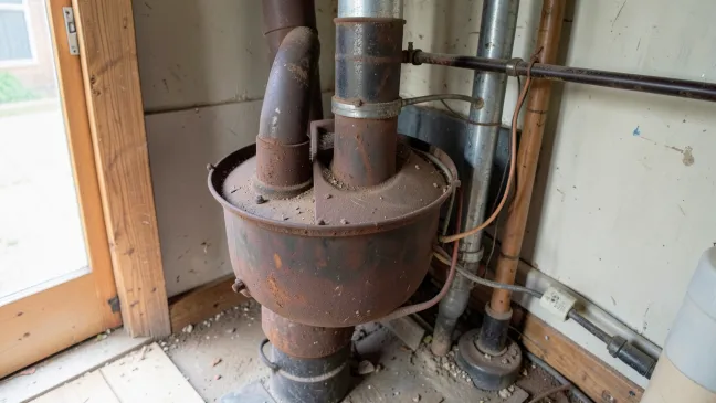 Piec na pellet stara instalacja