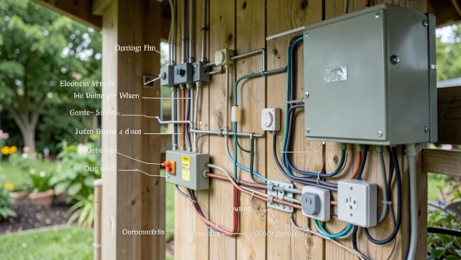 Schemat instalacji elektrycznej w altanie