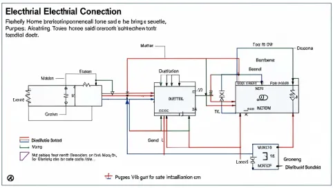 Schemat przyłącza elektrycznego domu jednorodzinnego