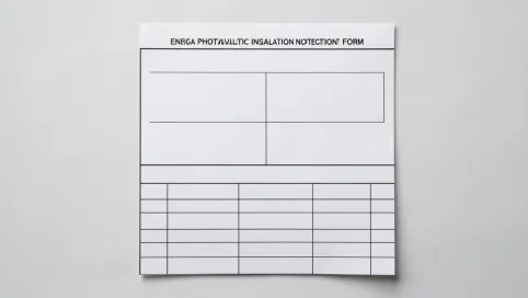 Zgłoszenie instalacji fotowoltaicznej ENERGA wzór
